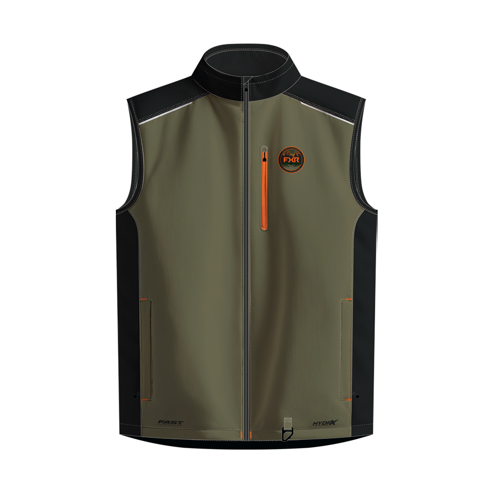 Жилет FXR Evolution F.A.S.T. с утеплителем Olive/Orange, L