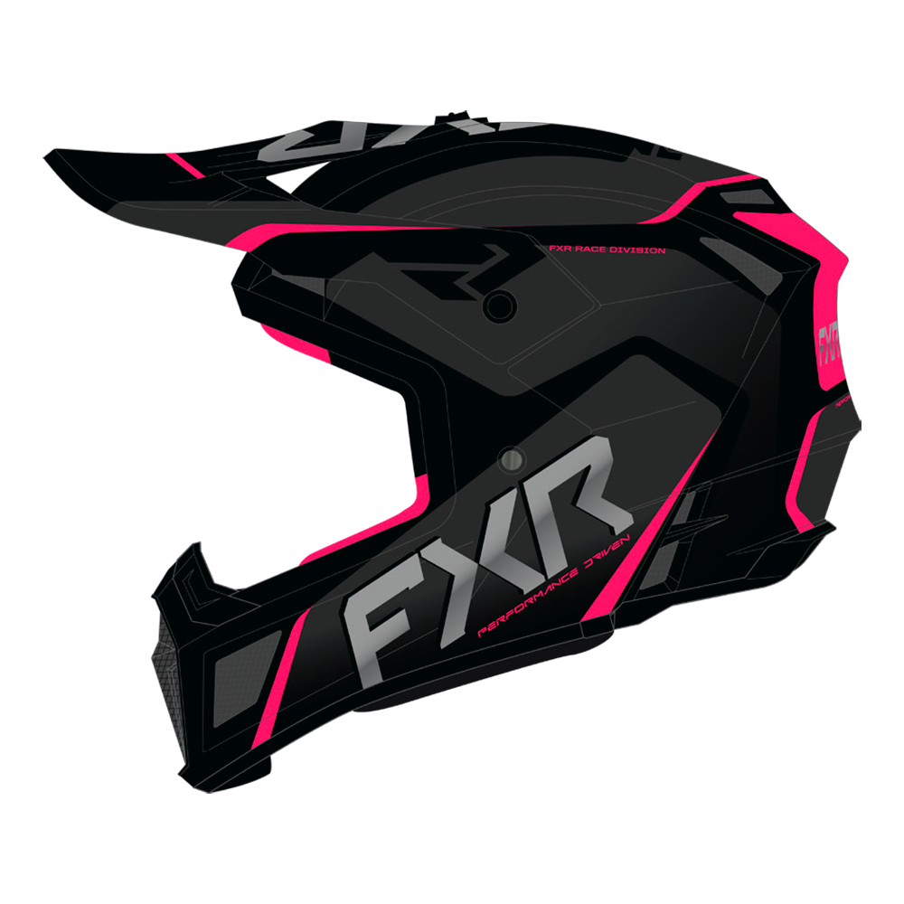 Шлем FXR Clutch Evo Black/Razz, M