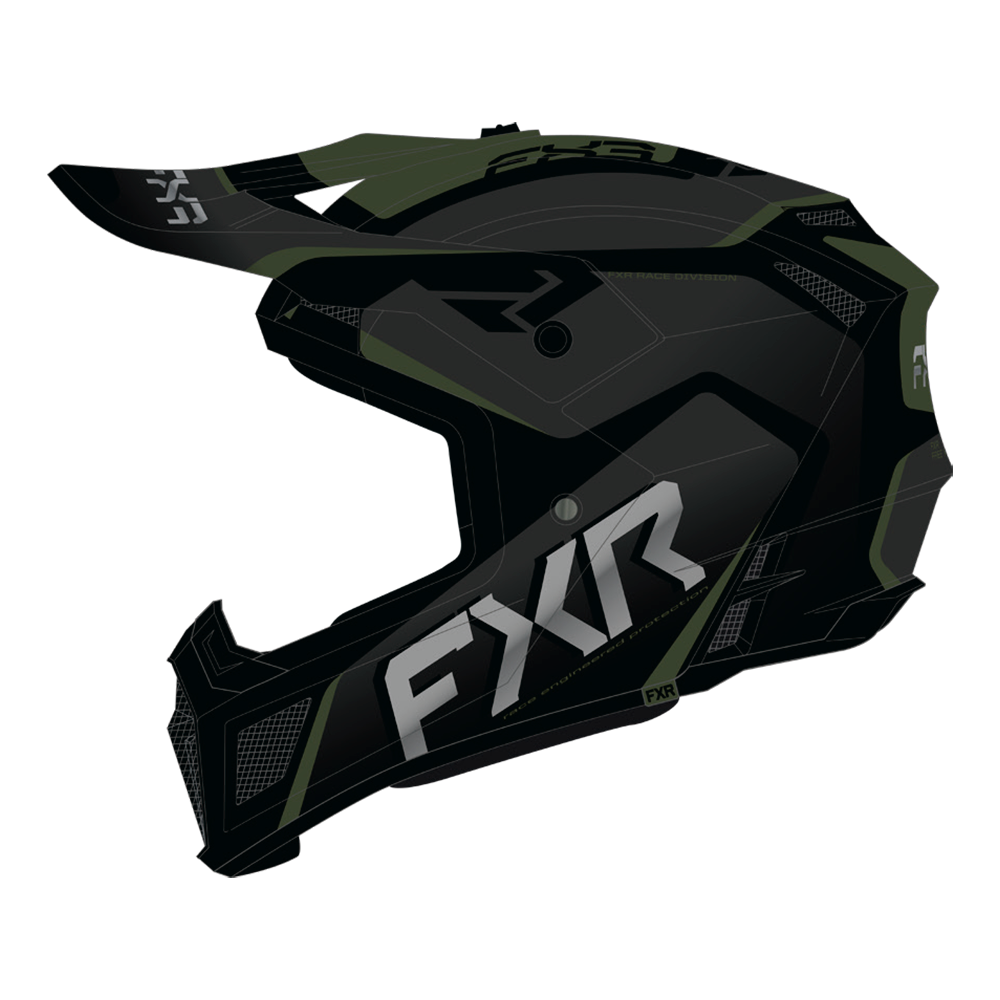 Шлем FXR Clutch Evo Black/Army, M