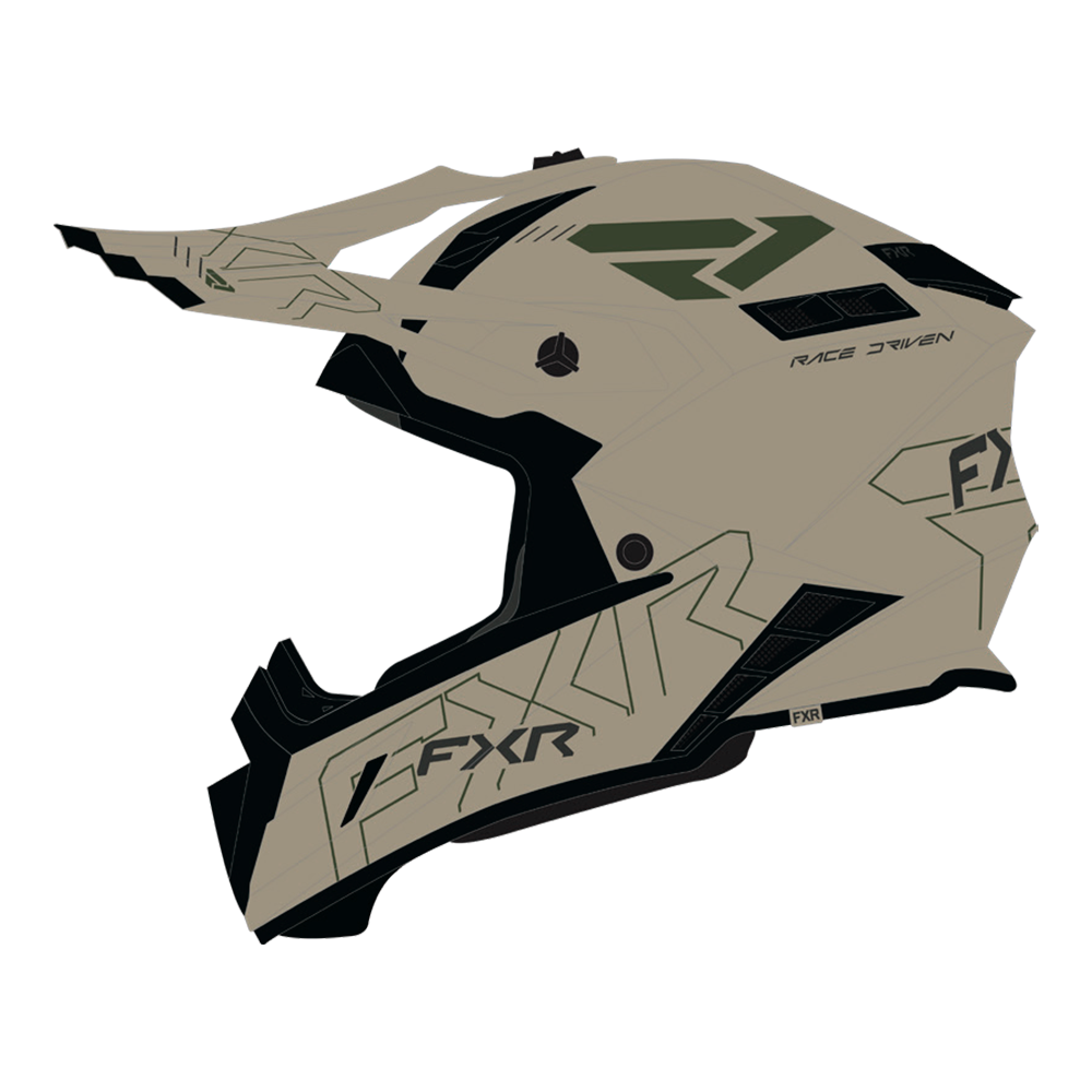 Шлем FXR Helium Prime Stone/Army, M