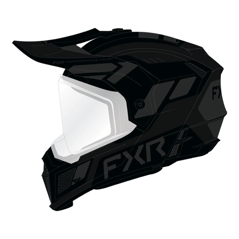 Шлем FXR Clutch w/ Dual Shield Black Ops, M