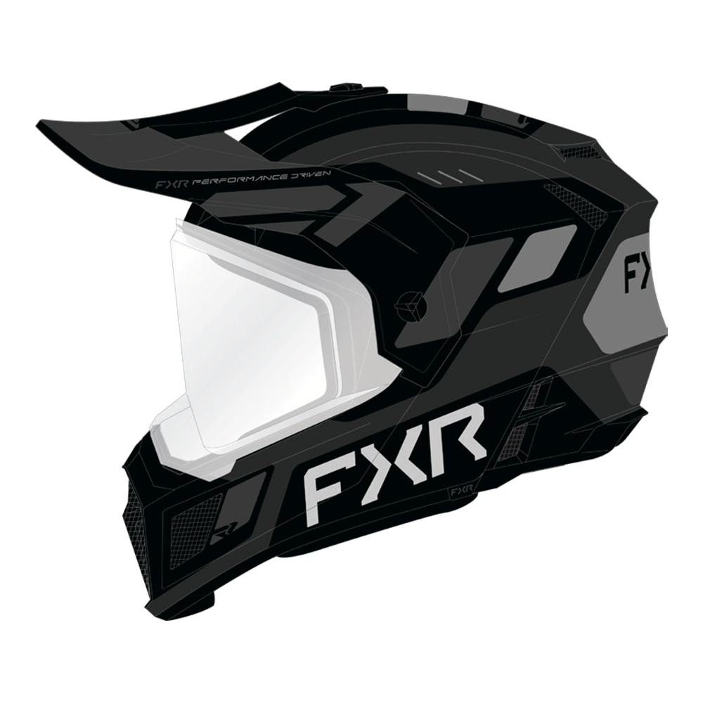 Шлем FXR Youth Clutch w/ Dual Shield Black Ops, M