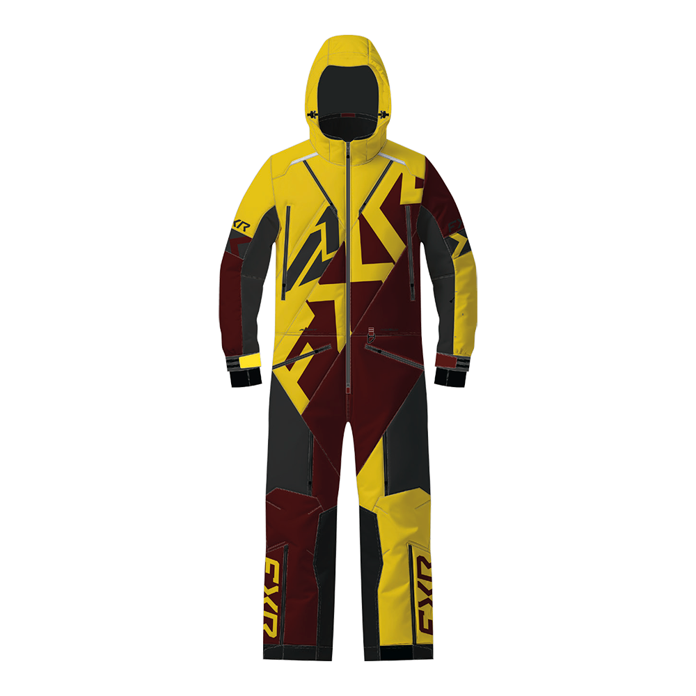 Комбинезон FXR Cold Cross CX F.A.S.T. с утеплителем Yellow/Oxblood, M