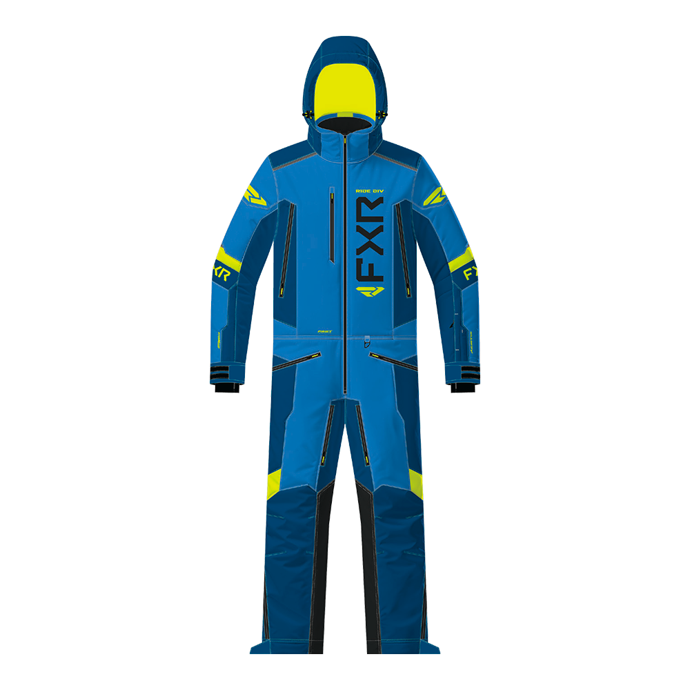 Комбинезон FXR Helium без утеплителя Blue/HiVis, M