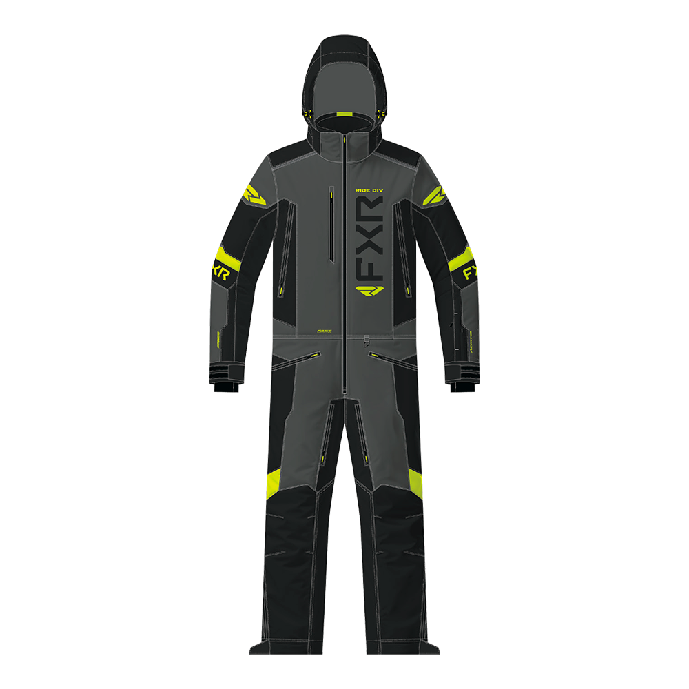 Комбинезон FXR Helium с утеплителем Charcoal/HiVis, M