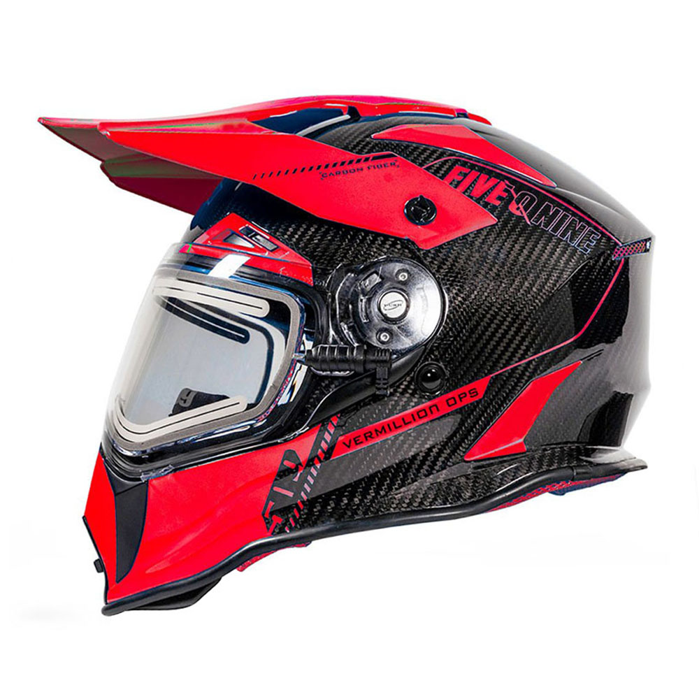 Шлем 509 Delta R3L Carbon с подогревом Vermillion Ops, MD