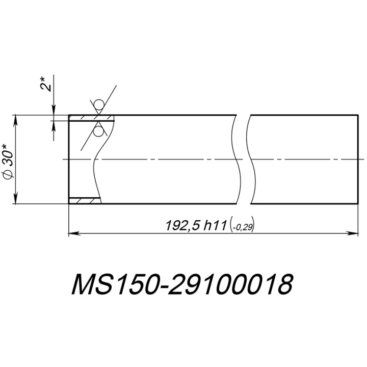 Втулка MS150-29100018, оцинк. снегоход Stels Капитан JU105181