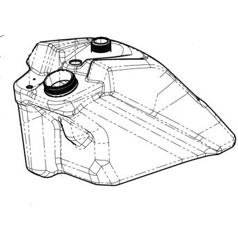 Бак топливный снегоход Stels Stavr 600см3 JU116180