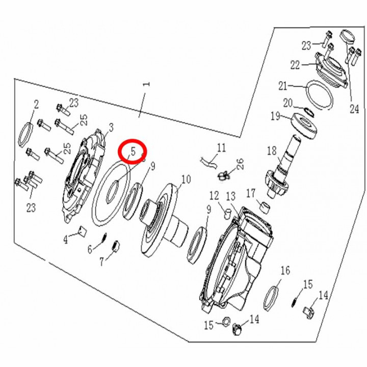 Кольцо уплотнительное 176х2.65мм Stels ATV 300B резина 8.3.01.0020 LU019101