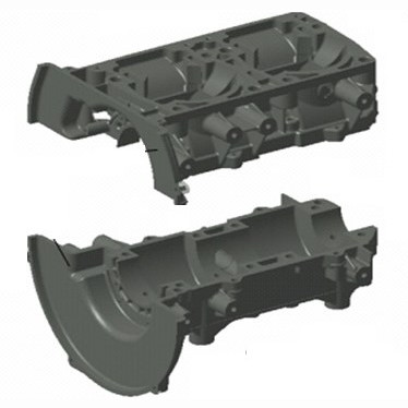 Картер двигателя снегоход Stels Viking Ermak 600 1100A-E06-0000 LU081049