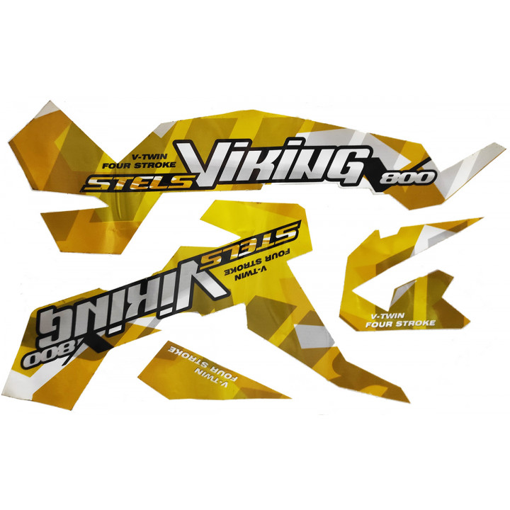 Наклейки из ПВХ самоклеющиеся снегоход Stels Viking LU081643 LU081542