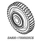 Шестерня КПП промежуточная (II) 38T LU085853 LU085851