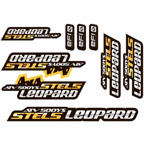 Комплект наклеек (наклейки корпуса) Stels Leopard  829050-102-0000 JU080954 LU071894 LU089798 JU086591