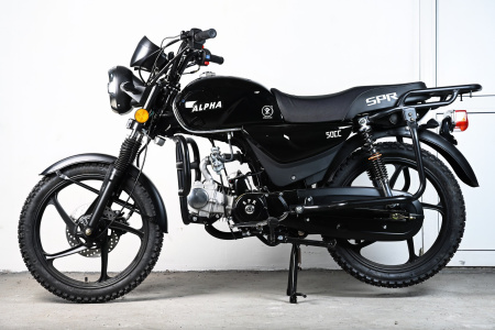 Мотоцикл (Мопед) SPRMOTORS ALPHA NEW+ чёрный