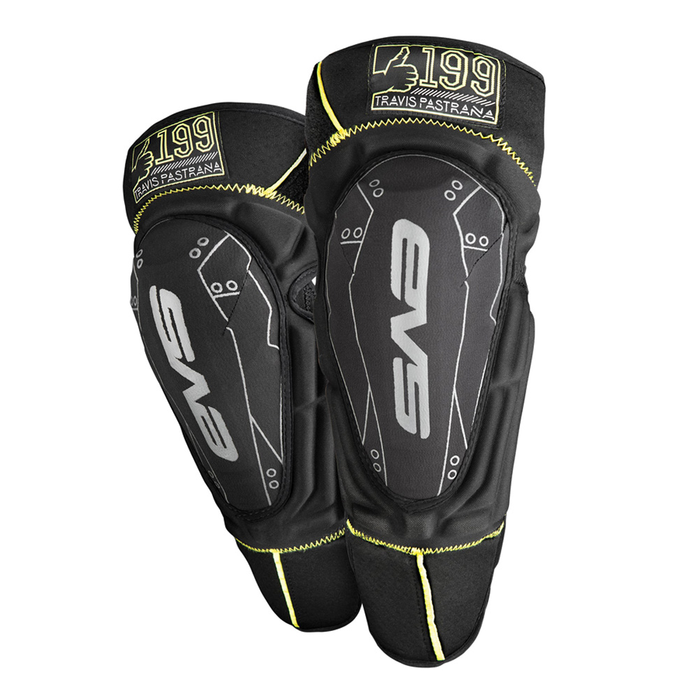Детская защита колена и голени EVS TP199 Black/Hi-Viz Yellow, Youth