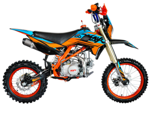 Питбайк KAYO EVOLUTION YX125EM 17/14 KRZ (механ. сцепл., эл. стартер 2022 г.)