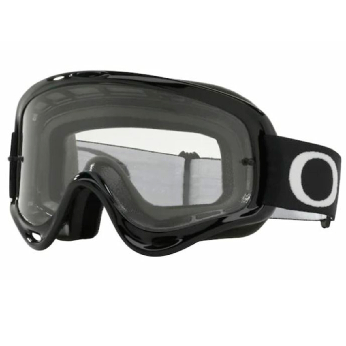 Очки для мотокросса детские OAKLEY O-Frame XS Solid черные глянцевые / прозрачная (OO7030-19)