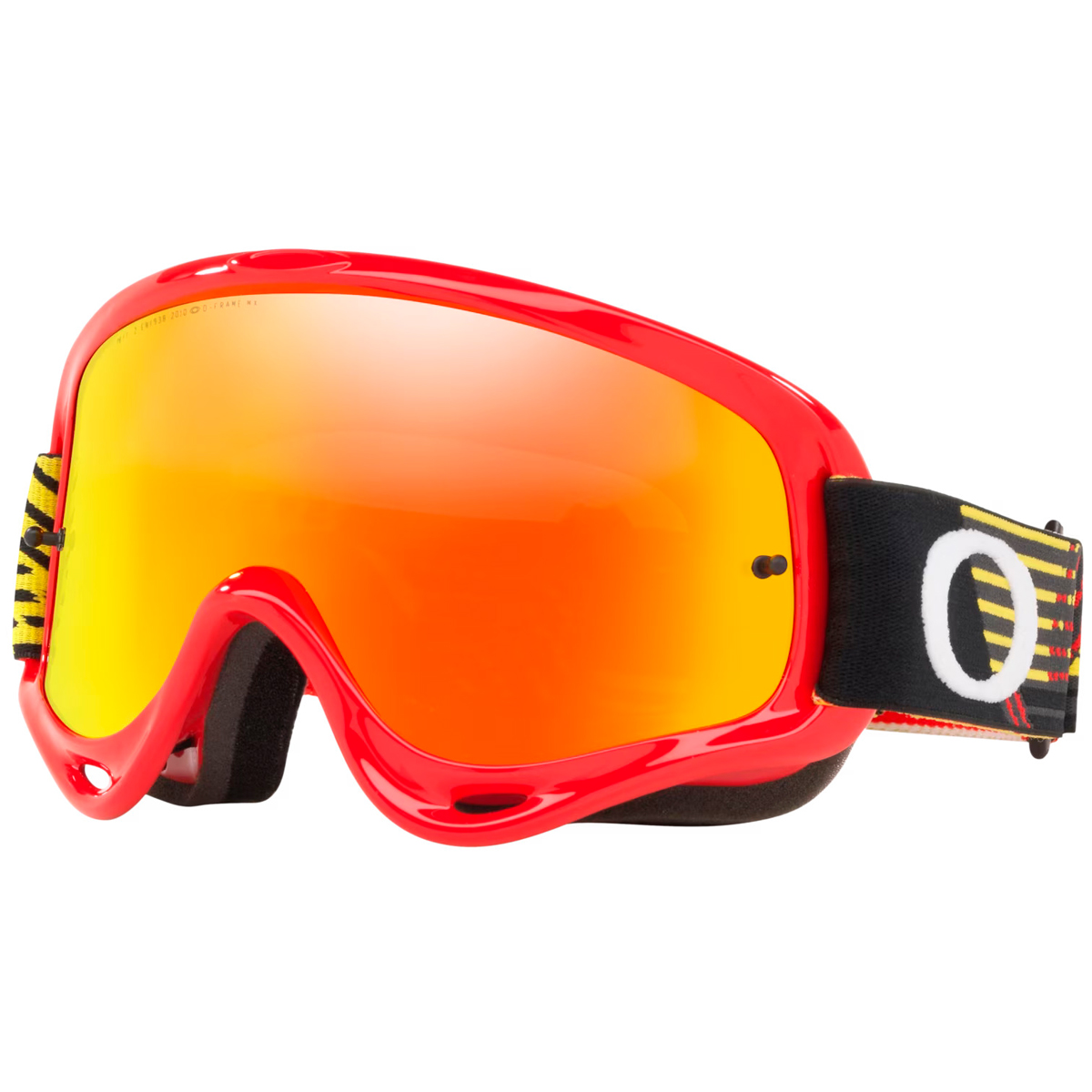 Очки для мотокросса OAKLEY O-Frame Circuit красные-желтые / красная Iridium  (OO7029-60)