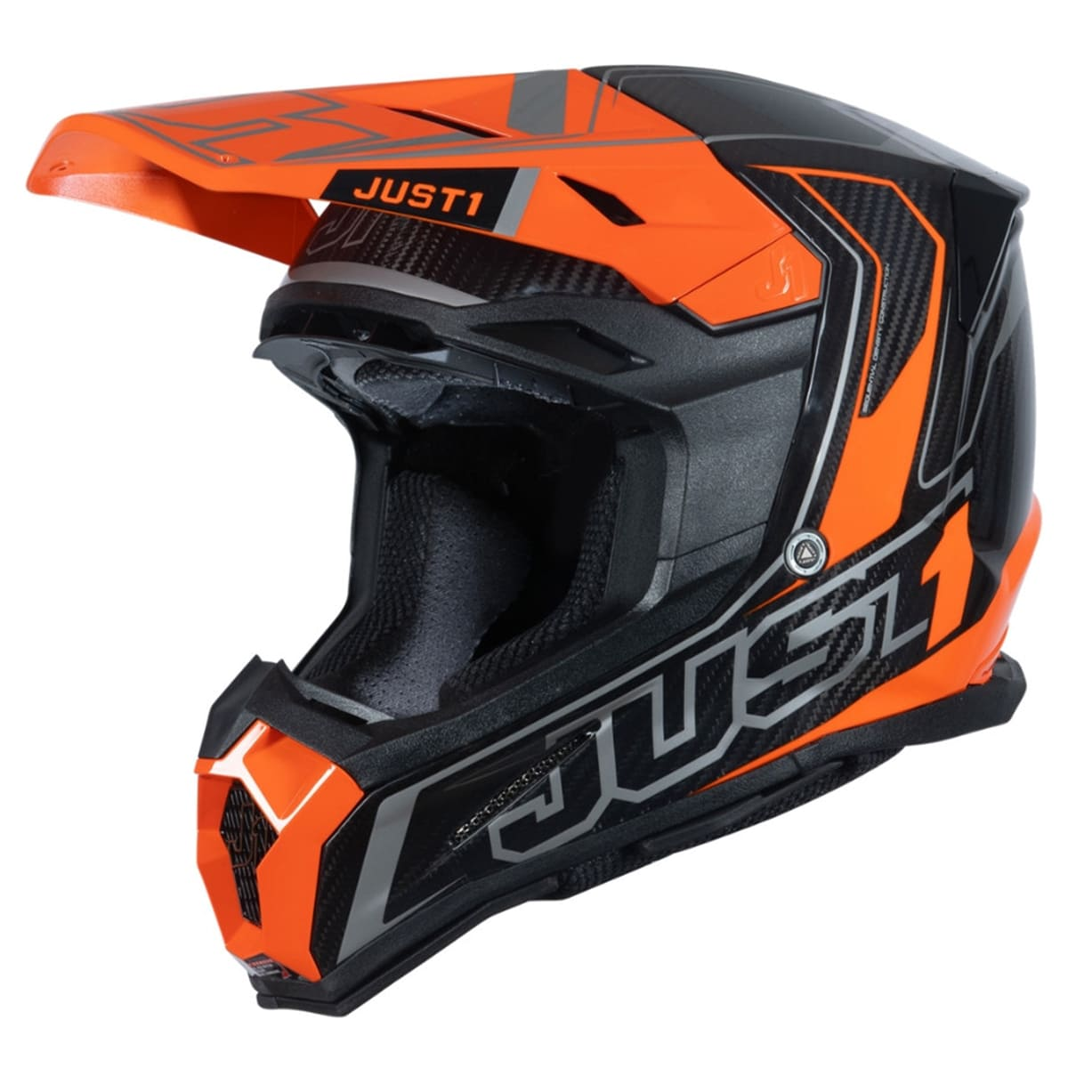 Шлем кроссовый JUST1 J22 Carbon Fluo