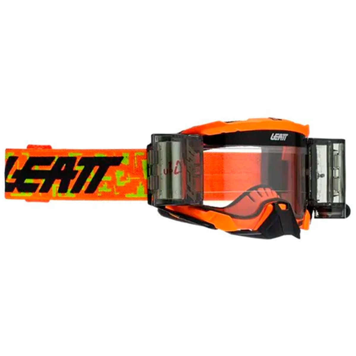 Очки для мотокросса LEATT Velocity 5.5 Roll-off Neon оранжевый/прозрачная линза (8020001085)