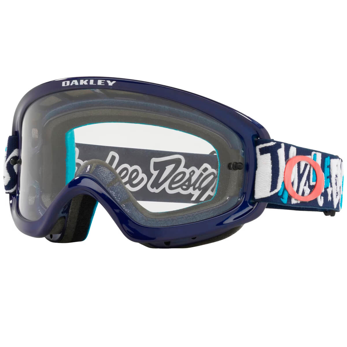 Очки для мотокросса OAKLEY O-Frame 2.0  PRO XS MX TLD ANARCHY тем. синие/прозрачная (OO7116-15)
