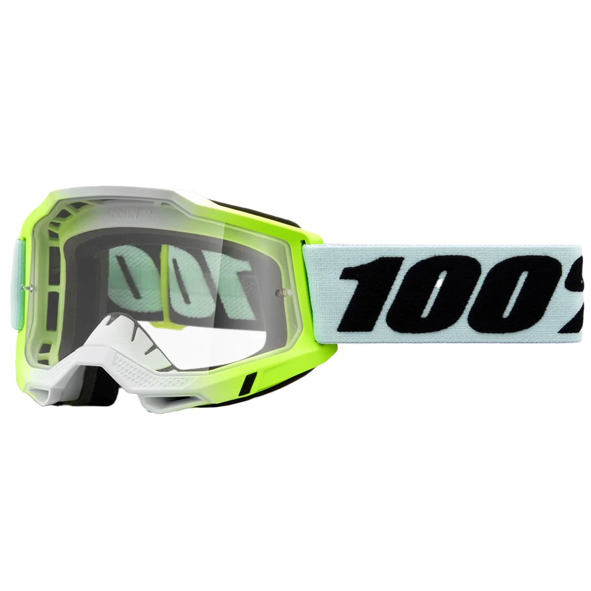 Очки для мотокросса 100% Accuri 2 Dunder бело/желтые/прозрачная линза (50013-00015)