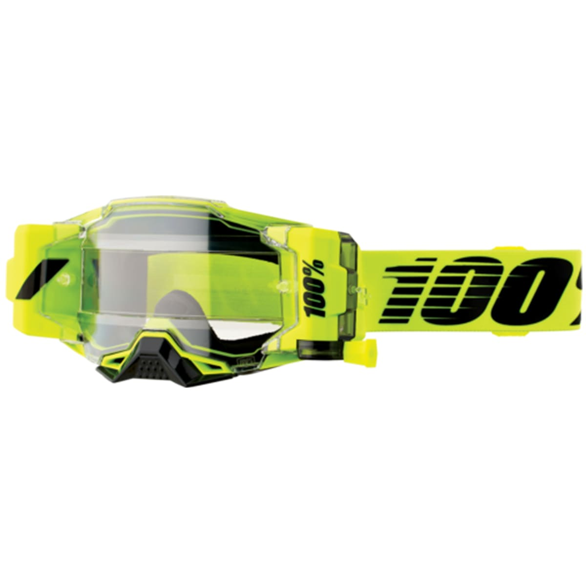 Очки для мотокросса 100% Armega Forecast Hi-Vis желтые прозрачная линза (50721-901-02)