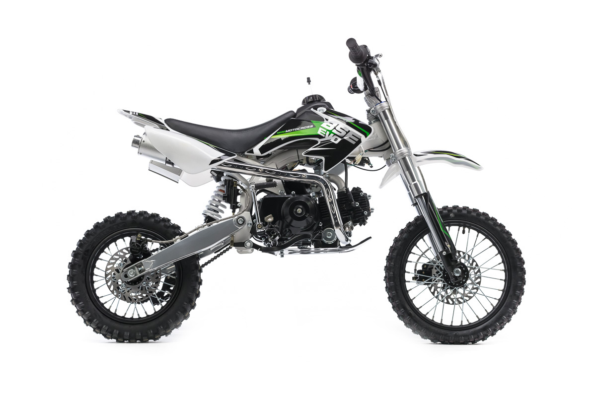Питбайк BSE EVO 110 E A 14\12 Green Blade 3 (Автоматическая КПП). арт. B0EV11060CGW3