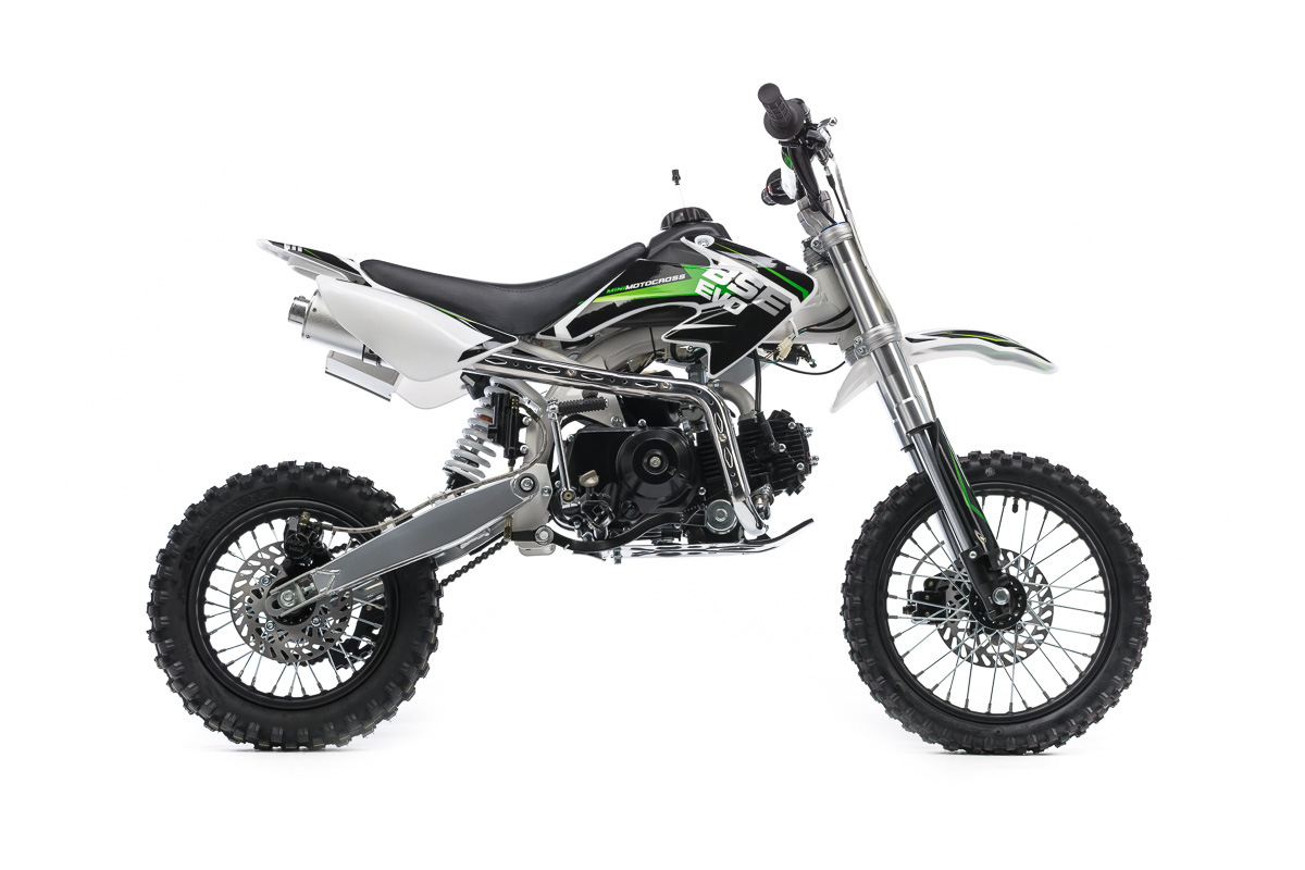 Питбайк BSE EVO 110 E SA 14\12 (3) (Полуавтоматическая КПП) (Питбайк BSE EVO 110 E SA 14\12 Green Blade 3 (Полуавтоматическая КПП)) арт. B0EV11080CGW3