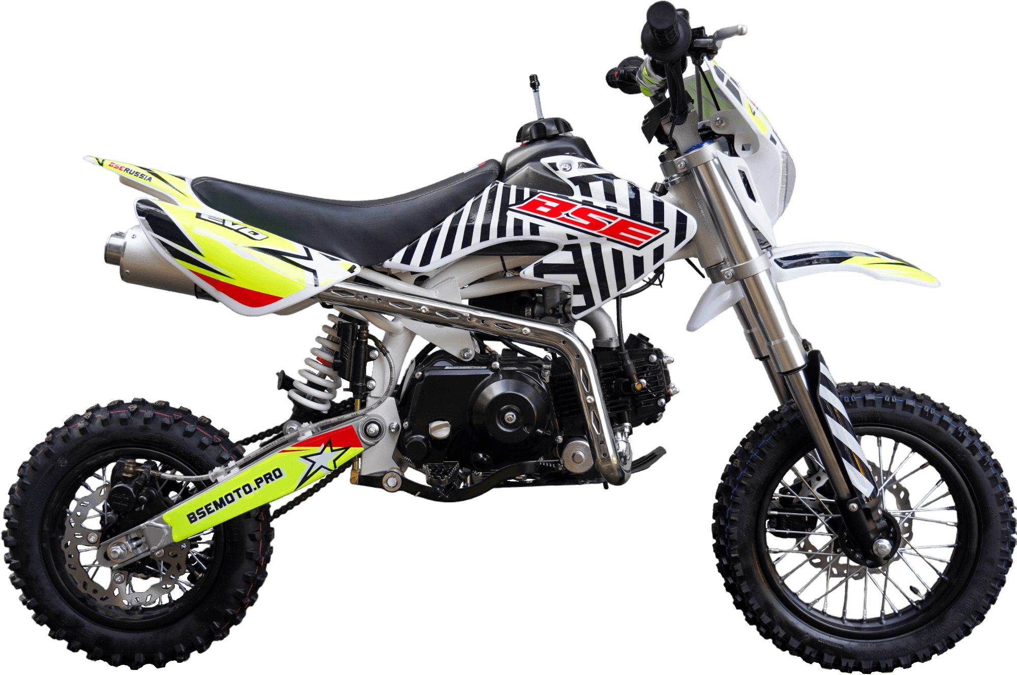 Питбайк BSE EVO 110e Twister A 14\12 (Автомат КПП). арт. B0EVCA045CWH3