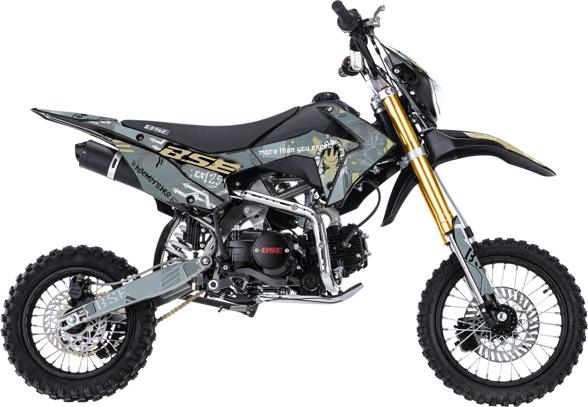 Питбайк BSE EX125 14\12 Urban Grey (015). арт. B0EXDF015CAH1