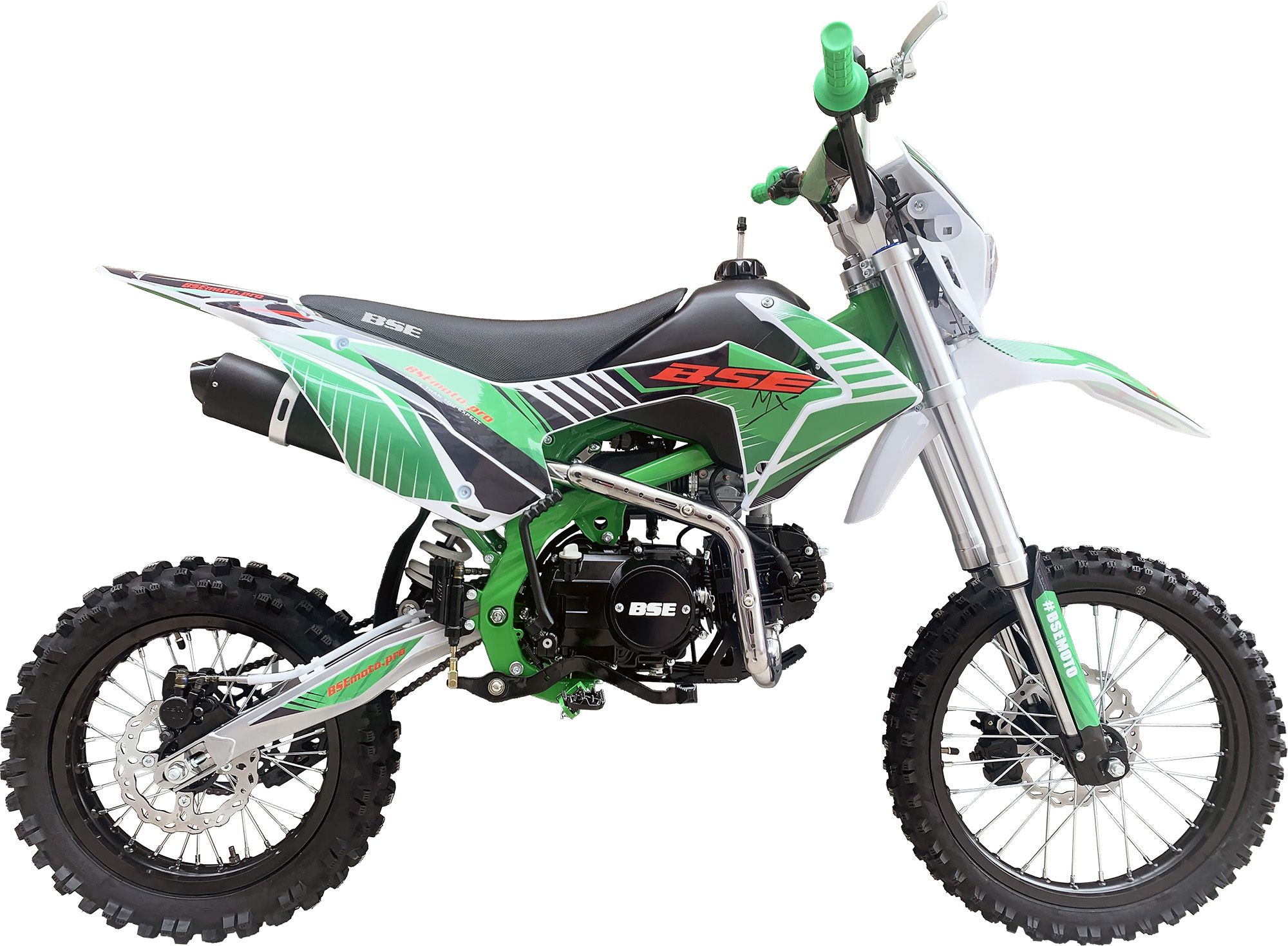 Питбайк BSE MX125 Racing Green (015). арт. B0MXDF015EGG1