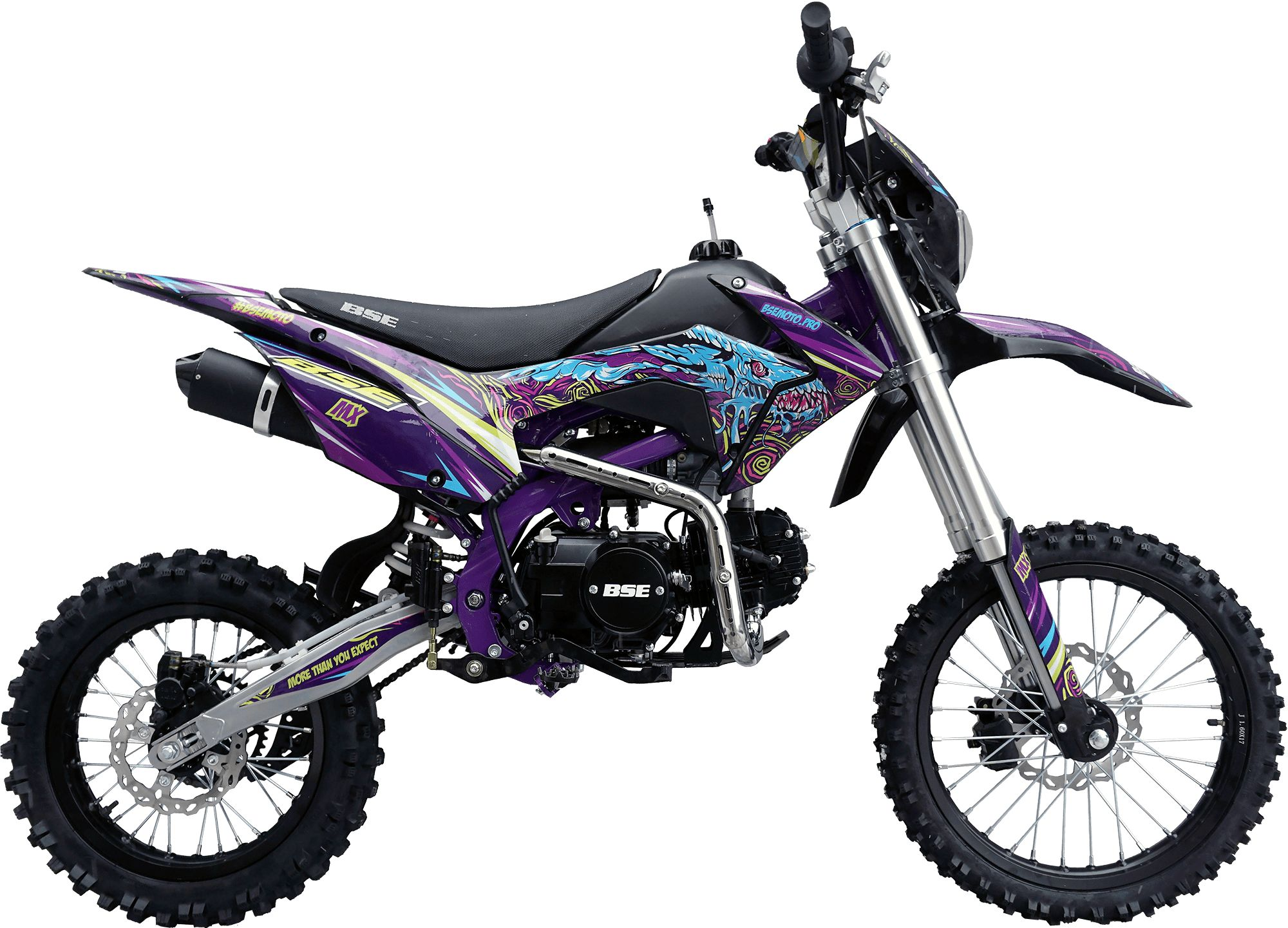 Питбайк BSE MX 17\14 Purple Dragon (040). арт. B0MXYG040EAB3
