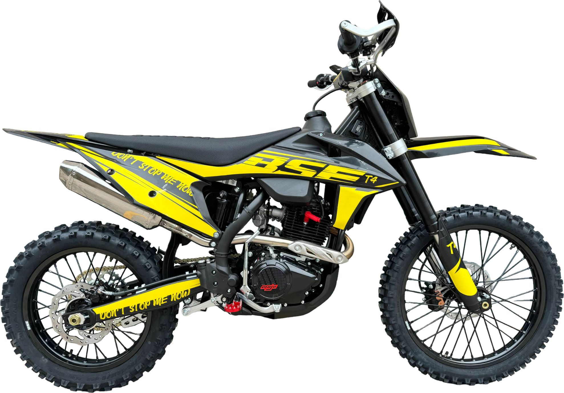 Эндуро \ кроссовый мотоцикл BSE T4 Yellow (ZS172FMM-5). арт. B0T4YE015HHH2