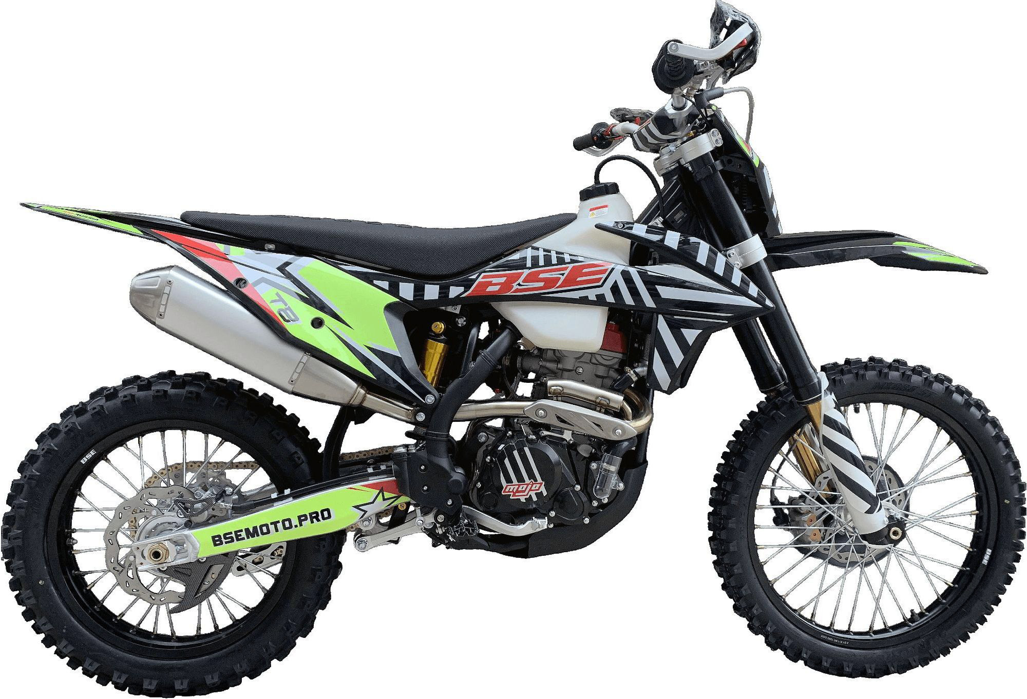Эндуро \ кроссовый мотоцикл BSE T8 Green Twister (015). арт. B0T8KF015HGH1