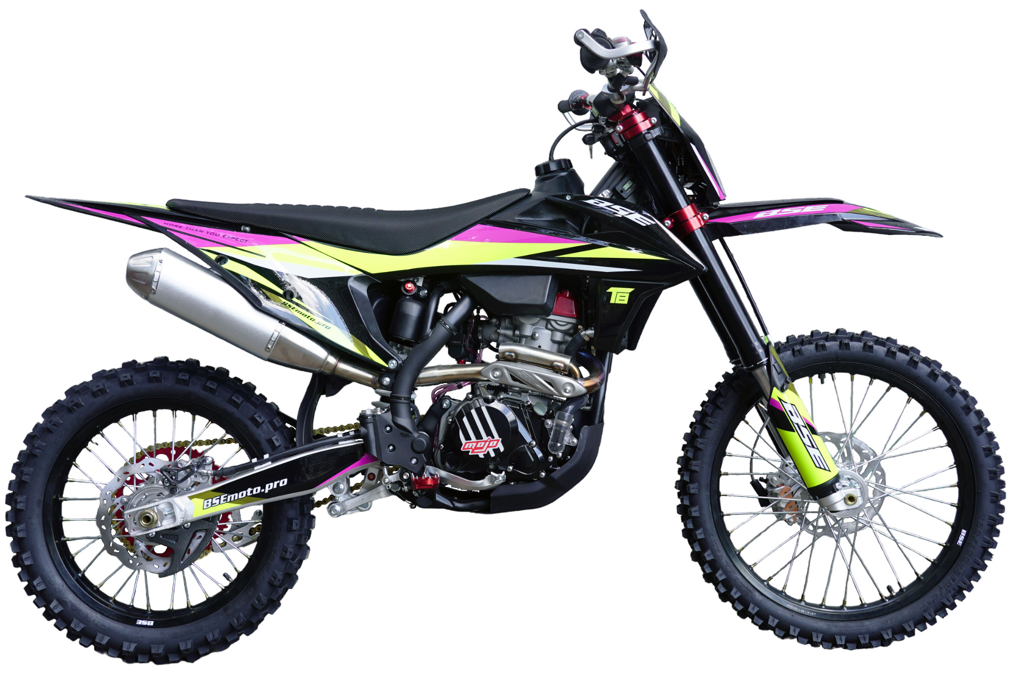 Эндуро \ кроссовый мотоцикл BSE T8 Neon Storm (Sport). арт. B0T8KF025HGH2