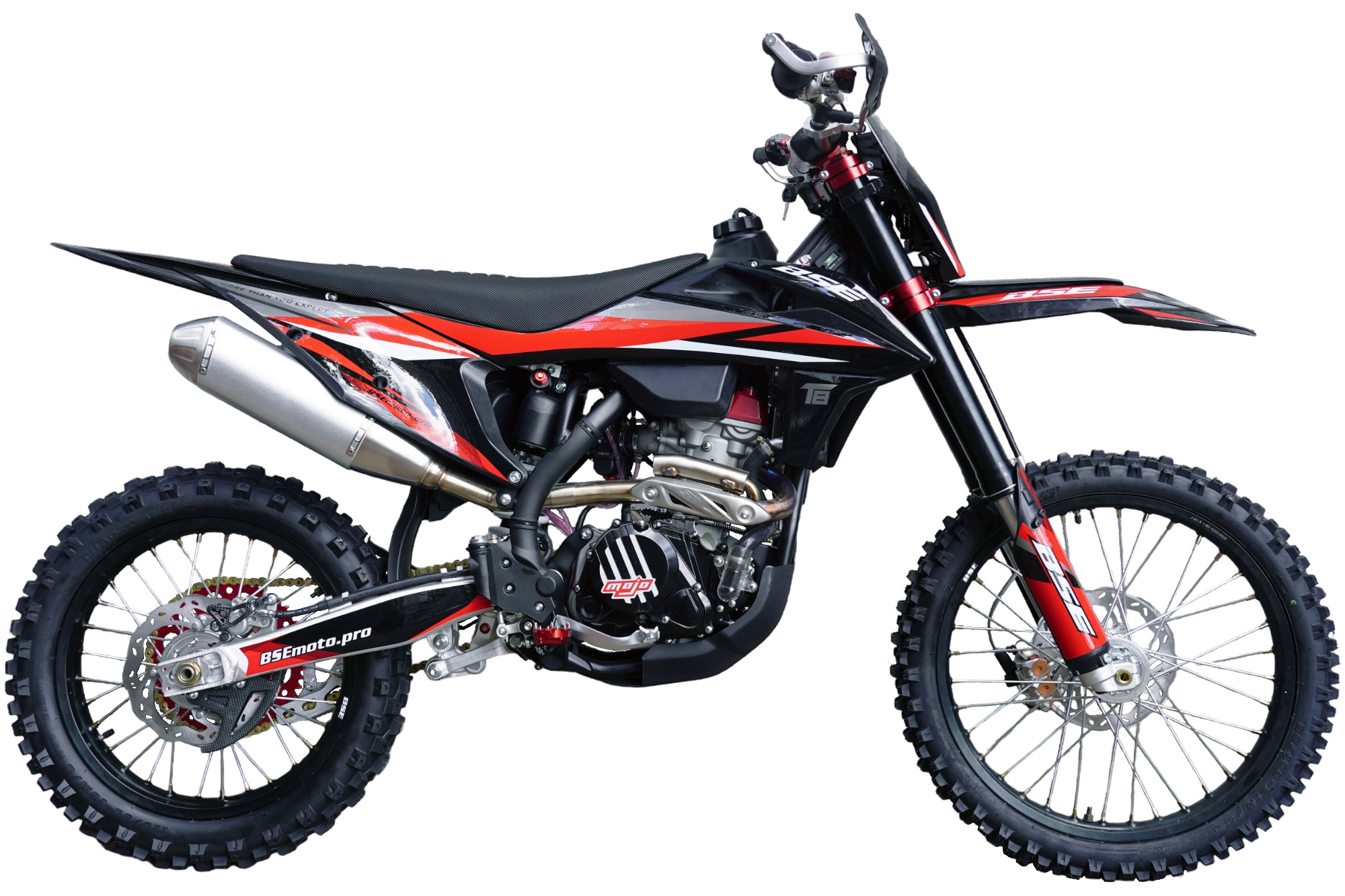 Эндуро \ кроссовый мотоцикл BSE T8 Red Storm (Sport). арт. B0T8KF025HRH2