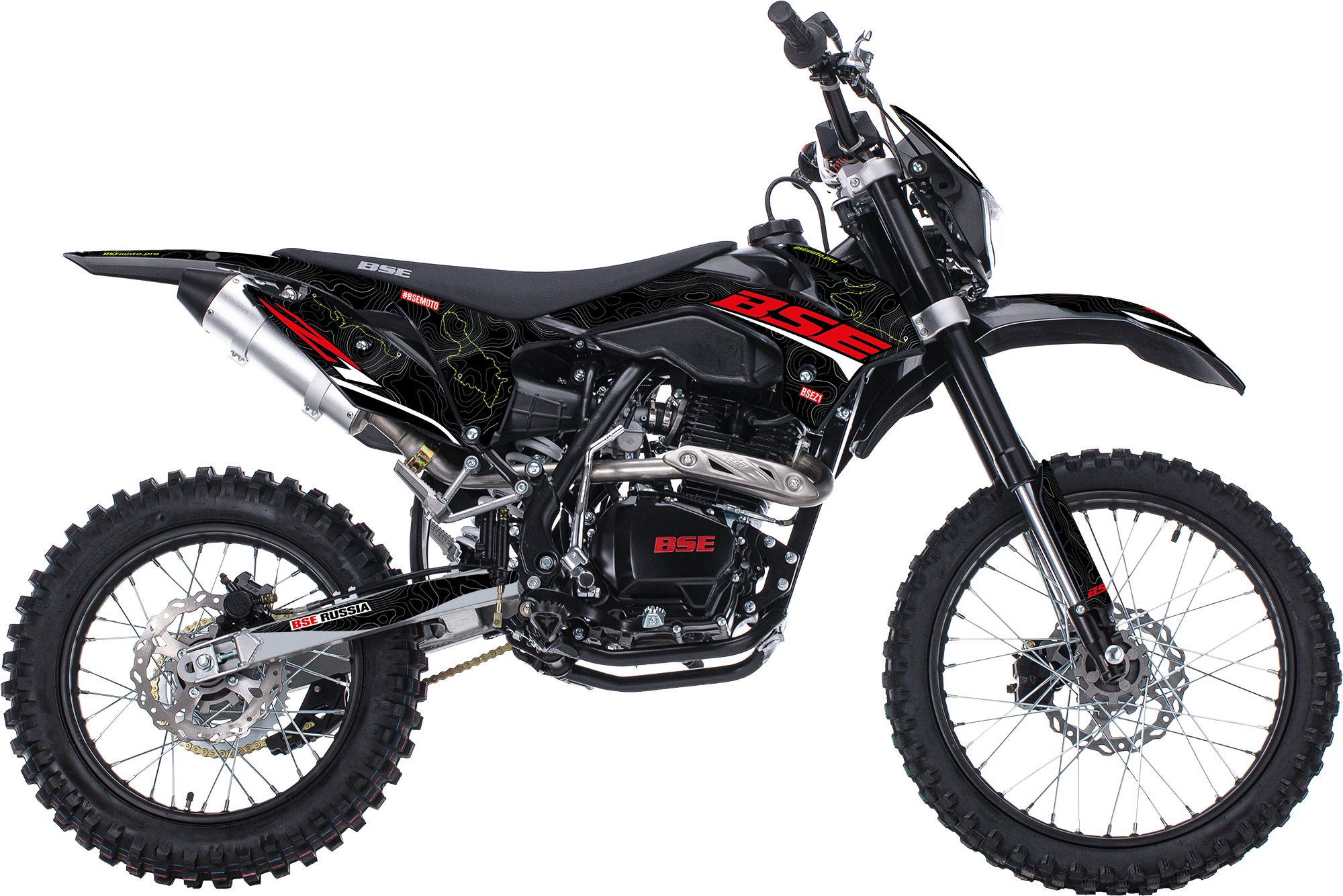 Эндуро \ кроссовый мотоцикл BSE Z1 19\16 Atlas Black 2. арт. B0Z1EB0250HH1