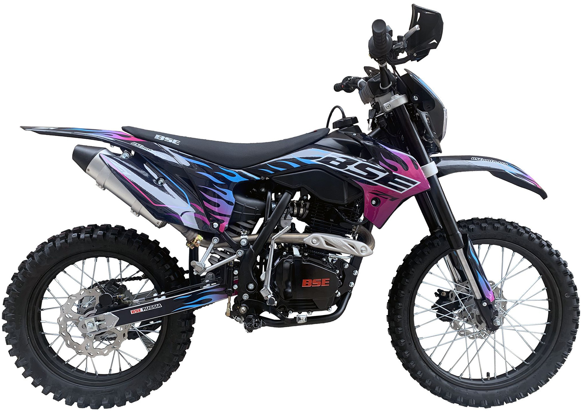 Эндуро \ кроссовый мотоцикл BSE Z1 HotRod Blue (025). арт. B0Z1EB025GPH1