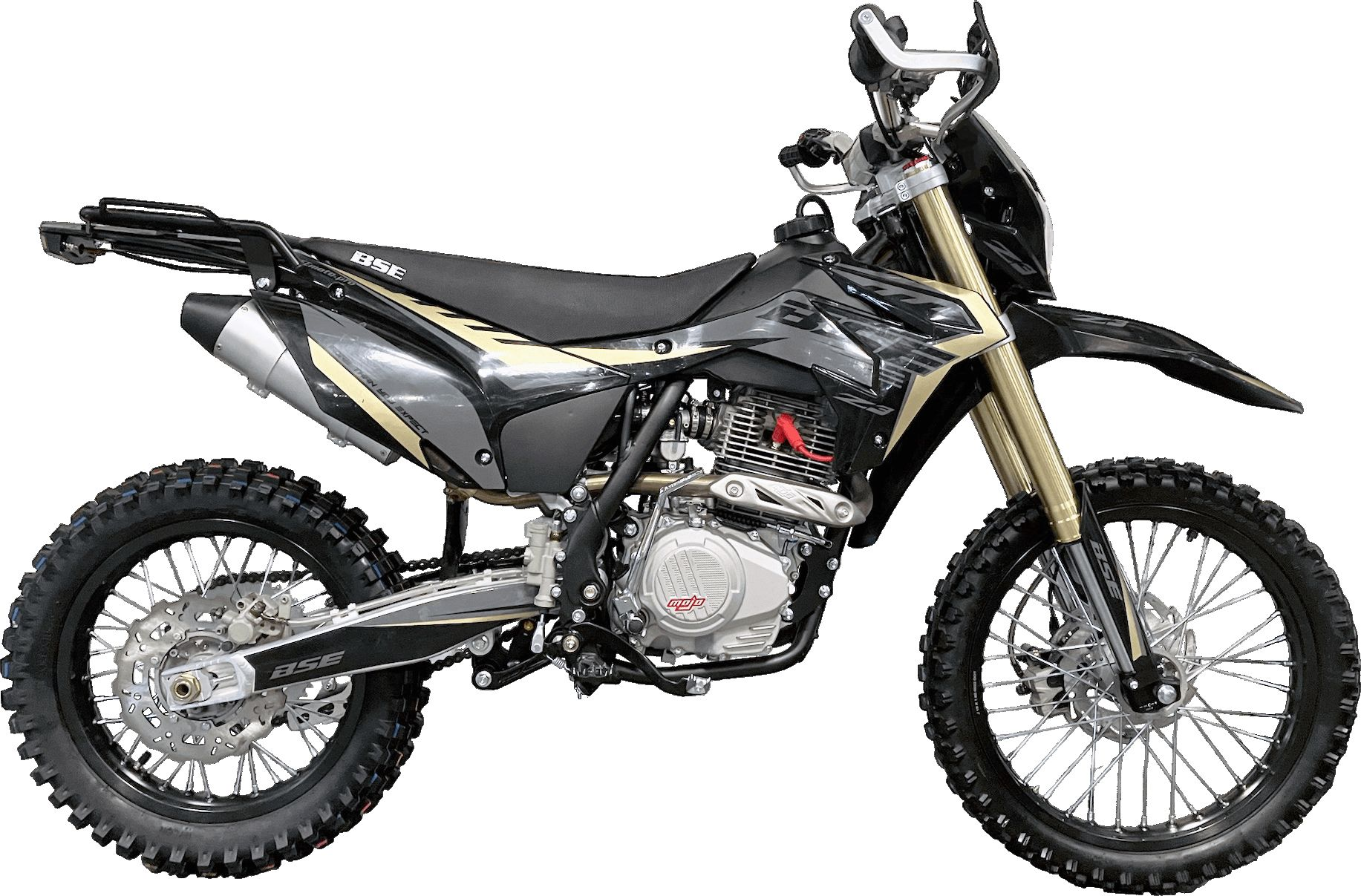 Эндуро \ кроссовый мотоцикл BSE Z3 19\16 Gold Black (130). арт. B0Z3KB130GHH3