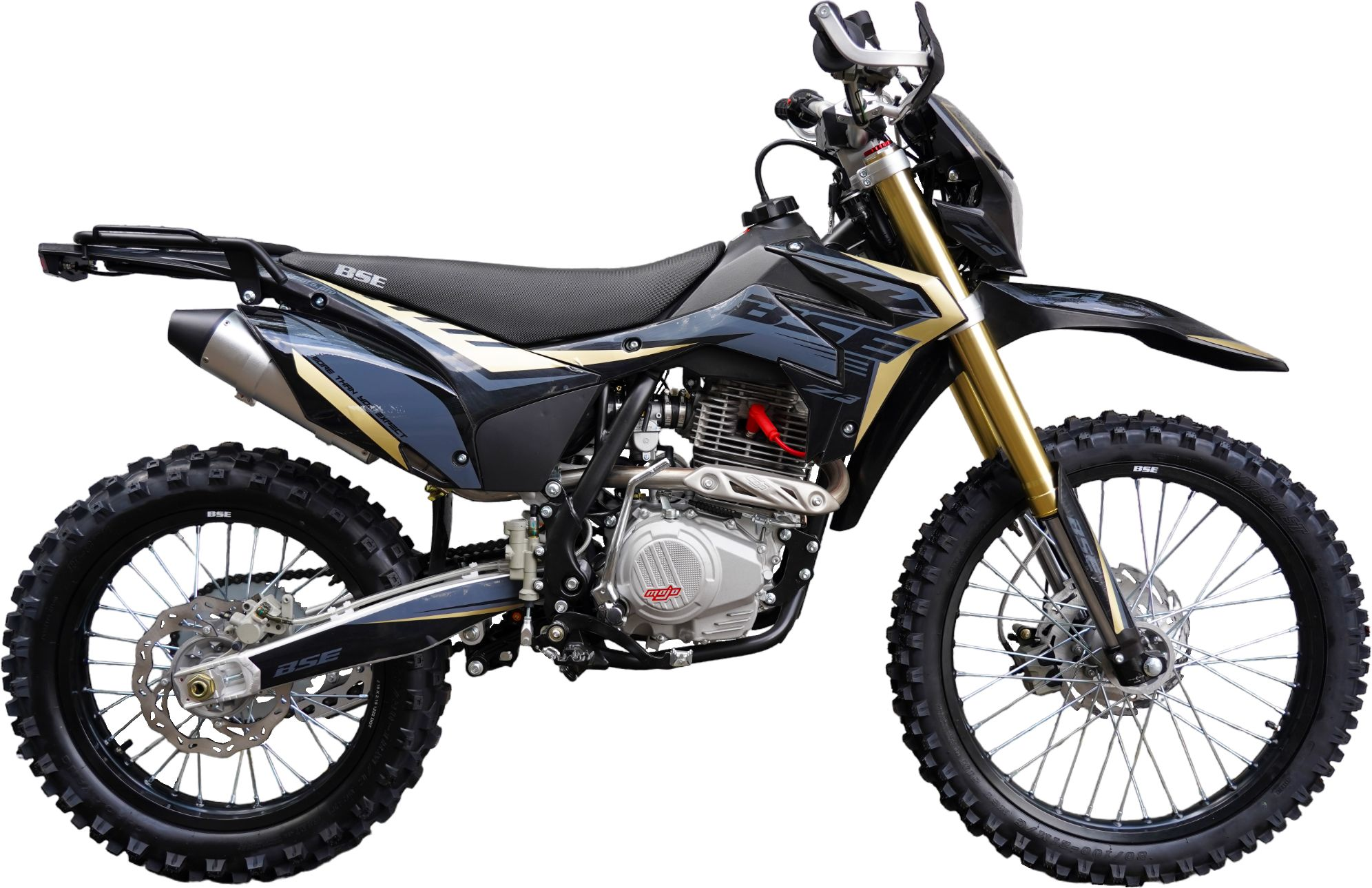 Эндуро \ кроссовый мотоцикл BSE Z3 21\18 Gold Black (130). арт. B0Z3KB130HHH3