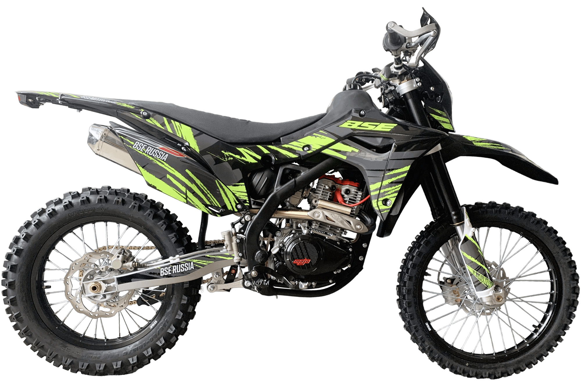 Эндуро \ кроссовый мотоцикл BSE Z5 Neon Black (120). арт. B0Z5KE120HYH1