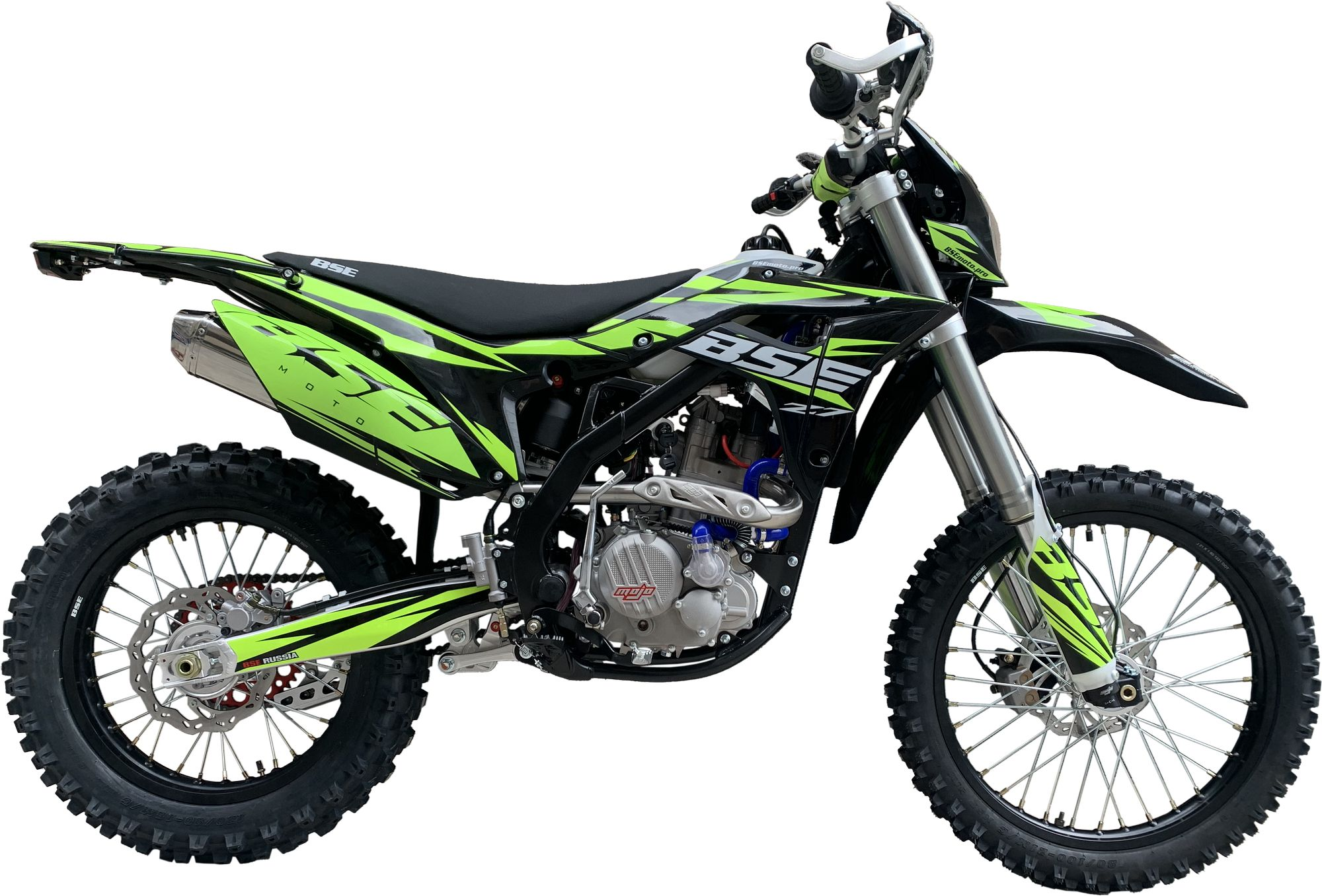 Эндуро \ кроссовый мотоцикл BSE Z7 Green Blast (015). арт. B0Z7NE015HOH1