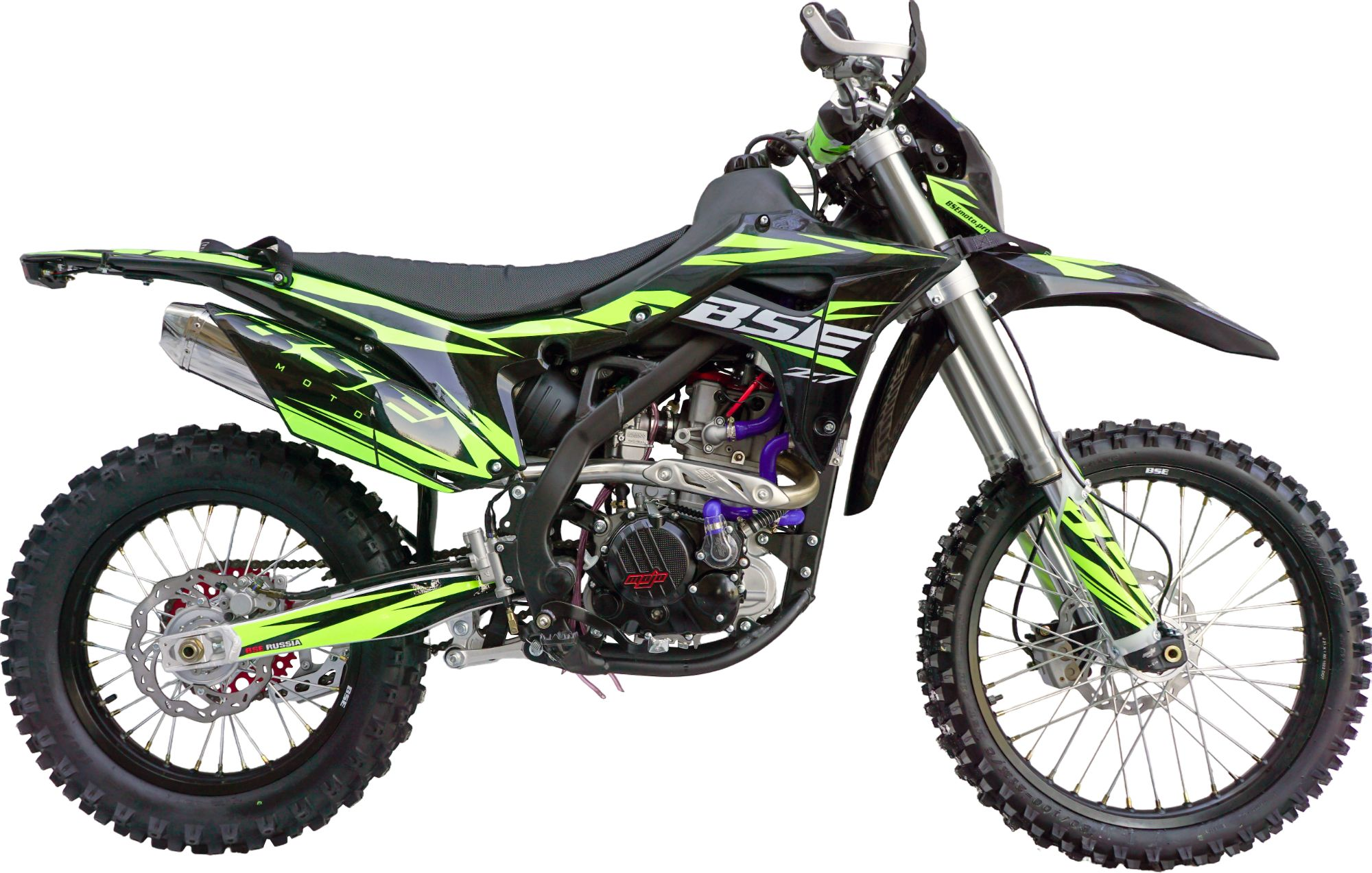 Эндуро \ кроссовый мотоцикл BSE Z7 Green Blast (120). арт. B0Z7NE120HOH1