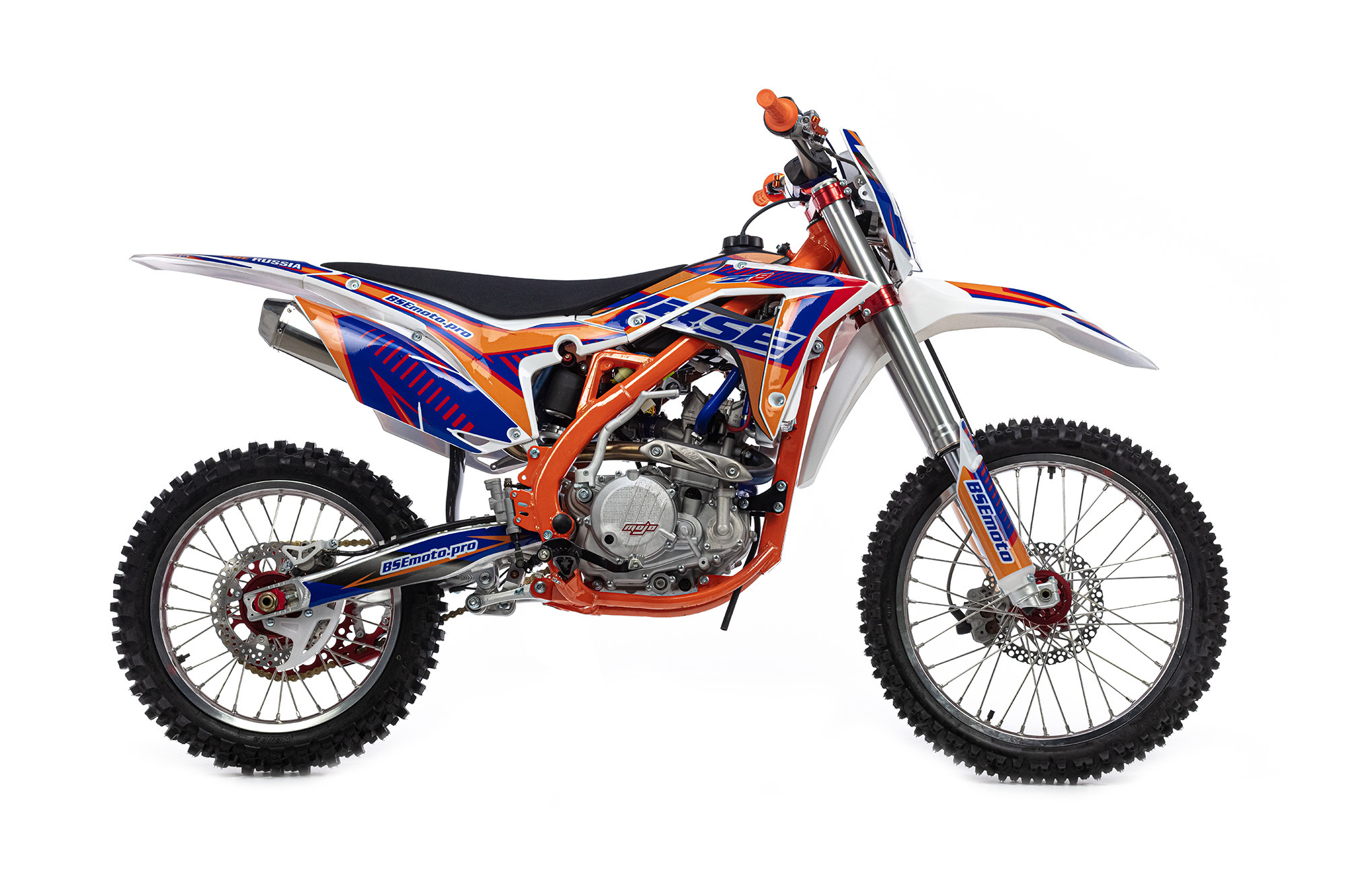 Кроссовый мотоцикл BSE Z8 300e 21\18 Blue Orange Black 1. арт. B0Z830075HGC1