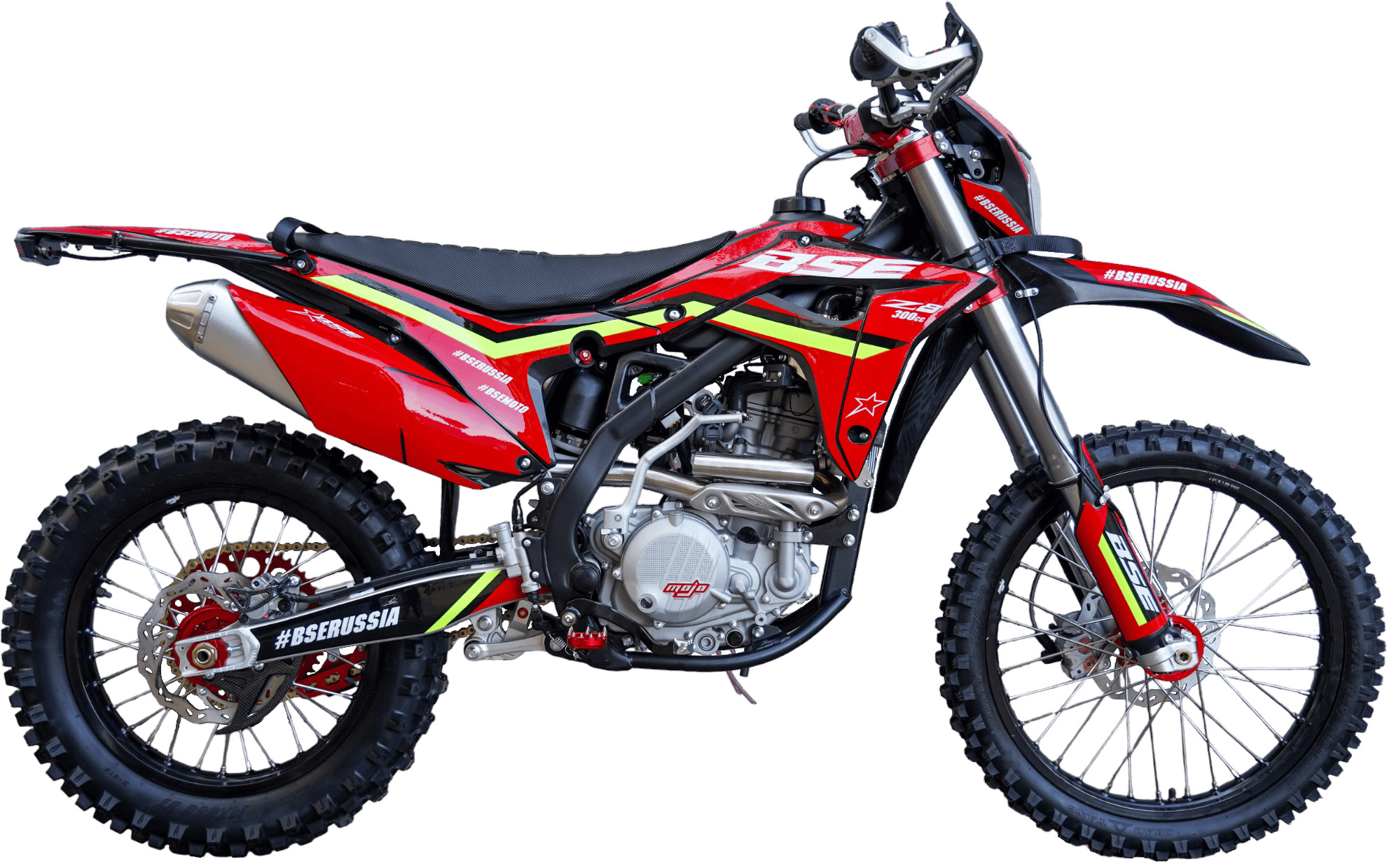 Эндуро \ кроссовый мотоцикл BSE Z8 Rapid Red (015). арт. B0Z8NF015HRH2
