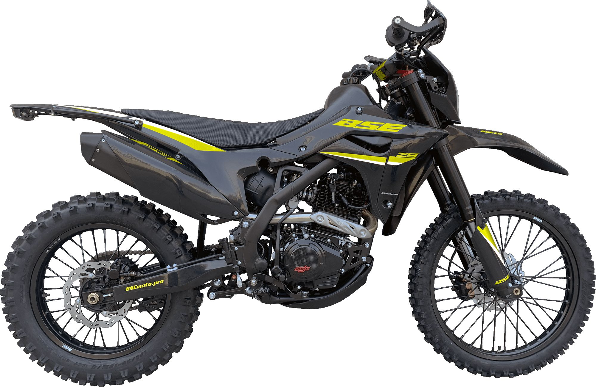 Эндуро \ кроссовый мотоцикл BSE Z9 Yellow Metallic S (ZS175 FMM-5). арт. B0Z9ND025HYH1