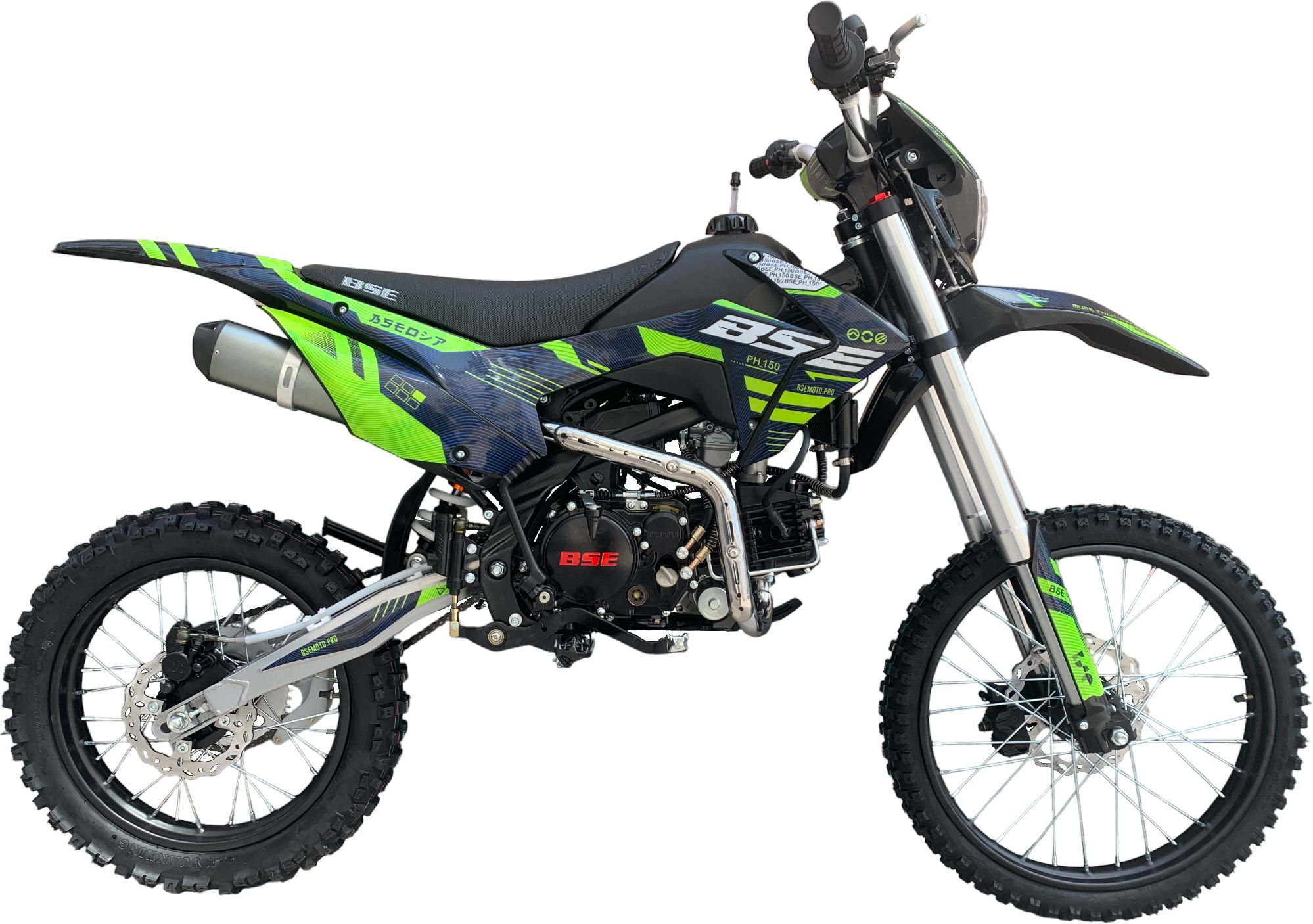 Питбайк BSE PH 150 17\14 AK47 Green. арт. BPH1EA015EGH1