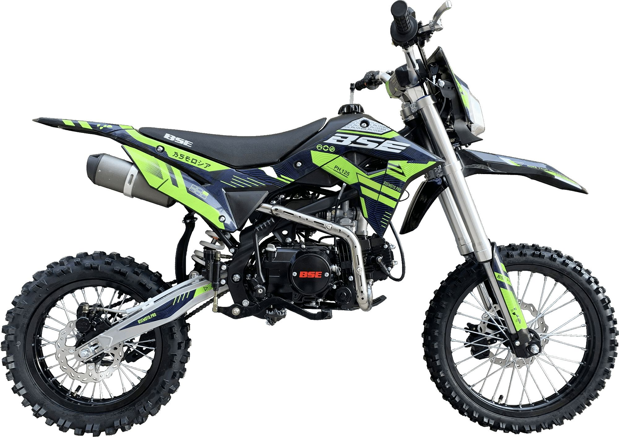 Питбайк BSE PH 125 17\14 AK47 Green (040) . арт. BPH1YG040EGH3
